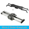 Micro 2 camera video mini slider Double Distance Travel Track Slider Dolly Rail For iphone x Smartphone DSLR//ARRI Mini/RED/BMCC
