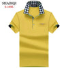 SHABIQI Classic Brand Men shirt Men Polo Shirt Men Short Sleeve Polos Shirt Casual Polo Shirt Plus Size 6XL 7XL 8XL 9XL 10XL