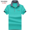 SHABIQI Classic Brand Men shirt Men Polo Shirt Men Short Sleeve Polos Shirt Casual Polo Shirt Plus Size 6XL 7XL 8XL 9XL 10XL