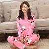 2019 Pyjama Women Pajamas Sets Spring Summer Long Sleeve Thin Print Cute Sleepwear Big Girl Pijamas Mujer Leisure Student Pajama