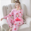 2019 Pyjama Women Pajamas Sets Spring Summer Long Sleeve Thin Print Cute Sleepwear Big Girl Pijamas Mujer Leisure Student Pajama
