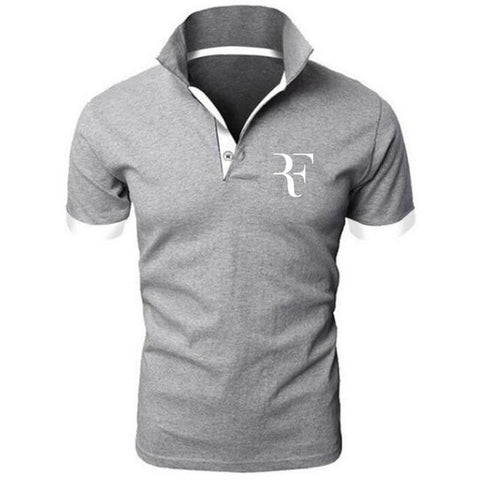 summer fashion Roger Federer perfect logo printed polo RF New men high quality social Polo shirts Polo Shirt for women and mens