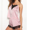 Plus Size Women Pajamas Sets Sexy Tops + Shorts Satin Silk Lingerie Summer Lace Intimate Sleepwear Nightwear Camis Pijama Mujer