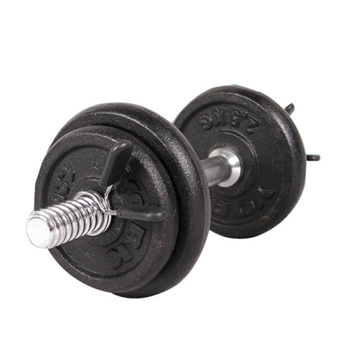 2Pcs 25mm Barbell Gym Weight Bar Dumbbell Lock Clamp Spring Collar Clips indoor use trainning fitness