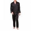 2019 Hot Sales Men's Stain Silk Pajama Set Men Pajamas Silk Sleepwear MaleModern Style Soft Cozy Satin Nightgown Male Clothes