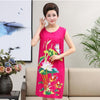 Summer Sexy Cotton Sleepwear Nightgown Women Night Shirt Dress Middle age Female Casual Home Clothes Loose Print Nightdress