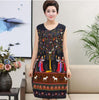Summer Sexy Cotton Sleepwear Nightgown Women Night Shirt Dress Middle age Female Casual Home Clothes Loose Print Nightdress