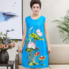 Summer Sexy Cotton Sleepwear Nightgown Women Night Shirt Dress Middle age Female Casual Home Clothes Loose Print Nightdress