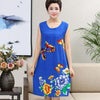 Summer Sexy Cotton Sleepwear Nightgown Women Night Shirt Dress Middle age Female Casual Home Clothes Loose Print Nightdress