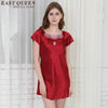 Homewear vintage nightgowns female silk lace nightgowns women silk sleepwear NN0812 Y