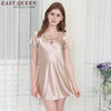 Homewear vintage nightgowns female silk lace nightgowns women silk sleepwear NN0812 Y