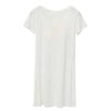 Casual Short Sleeve Round Collar Long Nightgowns Summer Comfortable Women Nightdresss