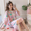 Autumn Women Sexy Nightwear Plus Size M-XXL Cotton Nightgown Sleepwear Night Dress Lingerie Robe Sexy Long Sleeve Home Clothes