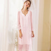 2019 Autumn Women's Lolita Princess Sleepshirts Vintage Palace Style Lace Mesh Nightgowns Nightdress Sleep Loungewear r1464