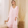 2019 Autumn Women's Lolita Princess Sleepshirts Vintage Palace Style Lace Mesh Nightgowns Nightdress Sleep Loungewear r1464