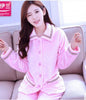 Thickening Women Winter Flannel Pajamas Female Coral Fleece Pajama Sets Sleepwear Velvet Long-sleeve Casual Nightgown B-5995