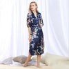 Women's Satin Robes Kimono For Brides Wedding Robe Sleepwear Silk Pijama Casual Bathrobe Animal Rayon Long Nightgown Plus Size