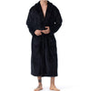 Winter Thick Warm Female Flannel Kimono Robe Lovers Couple Women Men Nightgown Bath Gown Sleepwear Large Long Nightwear Blue Xxl