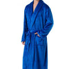 Winter Thick Warm Female Flannel Kimono Robe Lovers Couple Women Men Nightgown Bath Gown Sleepwear Large Long Nightwear Blue Xxl