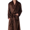 Winter Thick Warm Female Flannel Kimono Robe Lovers Couple Women Men Nightgown Bath Gown Sleepwear Large Long Nightwear Blue Xxl