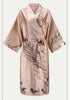 High Quality Silk Nightgown Women's Sleepwear Loose Dressing Gown Silky Long Sleeve bathrobe Wedding Bride Robe Sleeprobe