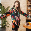 Faux Silk Women's Pajamas Sexy Long Sleeve Trousers Suit Nightdress Sleepwear Nightgowns  Nightwear Home Dress Dressing Gown