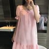Women homewear new arrival vintage nightgowns ladies elegant white beautiful nightgown new vintage style nightgowns AA169