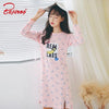 Yidanna new women's sleepwear hat cotton nightgowns sleepshirts in autumn long sleeve lounge for girl onesies winter nightdress