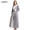 Woman Long Nightgown Robe Winter Thick Warm Robes Coral Fleece Sleepwear BathRobe Felmale Hotel Spa Plush Bath Robe Kimono