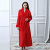 Woman Long Nightgown Robe Winter Thick Warm Robes Coral Fleece Sleepwear BathRobe Felmale Hotel Spa Plush Bath Robe Kimono