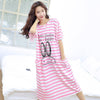 2019 new ladies spring summer long nightgown women plus size loose sleepwear fashion female AW8347