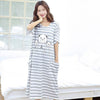 2019 new ladies spring summer long nightgown women plus size loose sleepwear fashion female AW8347