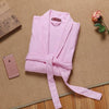 Men Robe Waffle Cotton Kimono Robe Nightwear Kimono Sleepwear Nightgown Dressing Bathrobe Dressing Gown Plus Size XXL Summer