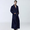Winter Thick Warm men Coral Fleece Kimono Robe Lovers Couple Nightgown Bath Gown Sleepwear Large Long Nightwear M L XL