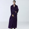 Winter Thick Warm men Coral Fleece Kimono Robe Lovers Couple Nightgown Bath Gown Sleepwear Large Long Nightwear M L XL