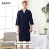 Gacloz Lovers Waffle Bathrobes Summer Thin Kimono Robe Women Men Nightgown Sleepwear Plus Size 3XL
