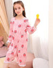 H5668 Girl Summer Nightgown Sleepwear Thin Cotton Princess Nightwear Home Clothes Women Comfortable Short Long Sleeves Homewear