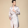 bath robe mens robes long sleeve nightgown silk robe men pajamas bathrobe silky gown kimono men sleepwear sleep wearman silk
