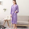 Unisex Men Cotton Nightgown Summer Kimono Robe Bathrobe Gown Women Casual Sleepwear Solid Color Home Clothes Loose Nightwear