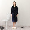 2019 Winter Warm women Home Robe Soft Velvet Bathrobe Long Kimono Robe Dressing Gown Solid Sleepwear Ladys Long Sleeve Nightgown