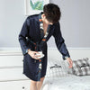 2019 summer men's silk bathrobe robe long solid silk pajamas men silk nightgown sleepwear kimono homme dress
