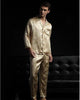 Men Spring Silk pajamas Long sleeve Nightgown Sleepwear