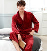 Male Coral Velvet Bathrobes Adult Flannel Nightgowns Men's Autumn and Winter Pajamas Soft and Long Sleeves Sleeprobe D-2148