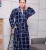 Male Coral Velvet Bathrobes Adult Flannel Nightgowns Men's Autumn and Winter Pajamas Soft and Long Sleeves Sleeprobe D-2148