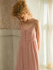 Cotton Long Nightgowns For Women Elegant Princess Deep Pink Sleepwear Cardigan Loose Sexy Night Dress