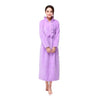 XXL Autumn winter ladies long Nightgowns Warm and luxurious flannel princess long sleeve plus size purple sleepwear nightdress