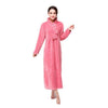 XXL Autumn winter ladies long Nightgowns Warm and luxurious flannel princess long sleeve plus size purple sleepwear nightdress