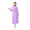 XXL Autumn winter ladies long Nightgowns Warm and luxurious flannel princess long sleeve plus size purple sleepwear nightdress