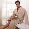 Men bathrobe cotton  XL winter blanket towel fleece long nightgown wedding robes nightdress ladies thicken soft warm autumn