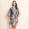 2019 Fashion Silk Kimono Nightgowns Dressing Gown Women Long Lingerie Bath Robe Women Homewear Autumn Casual Ladies Sleepwear
